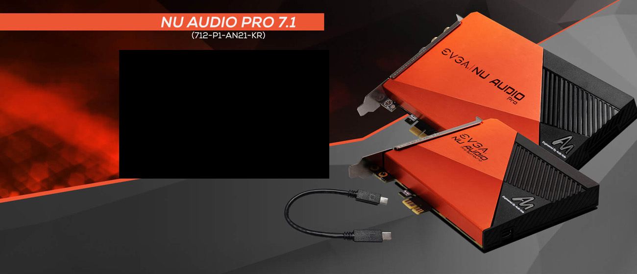 EVGA NU Audio Pro Cards side view