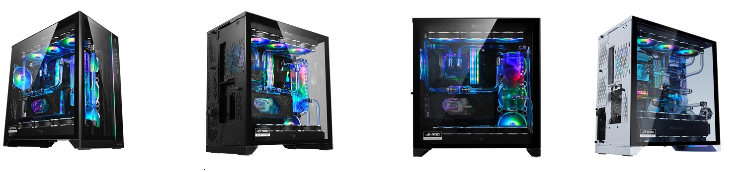 Lian Li O11 Dynamic Xl Rog White Full Tower Gaming Computer Case Newegg Com