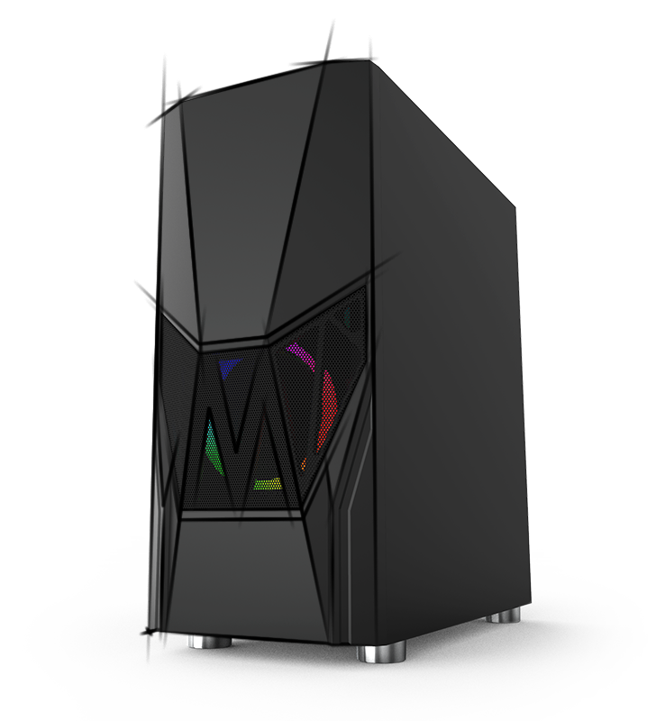 Montech Fighter 500 ATX Tower Computer Gaming Case, Black - Newegg.com