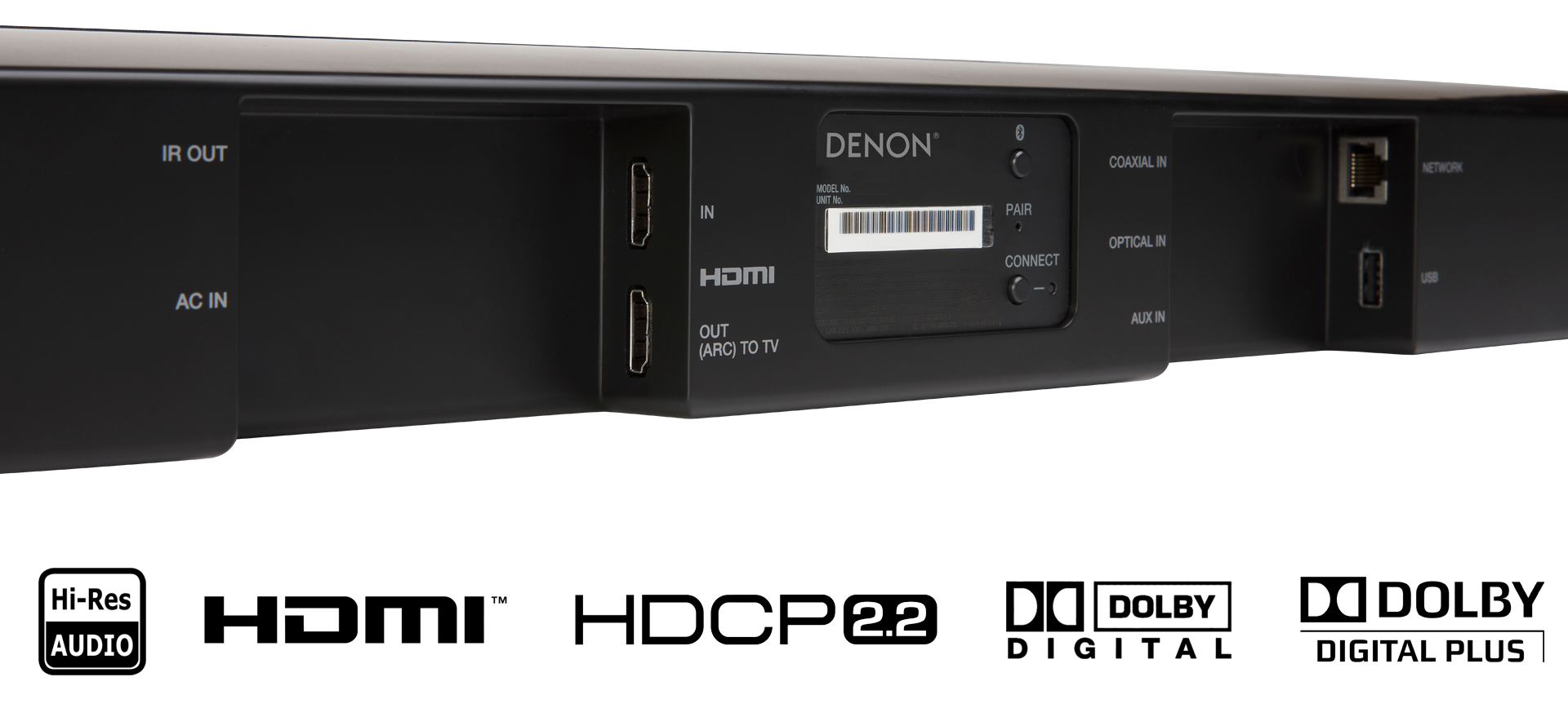 Denon DHT-S516H Sound Bar and Wireless Subwoofer with HEOS Built