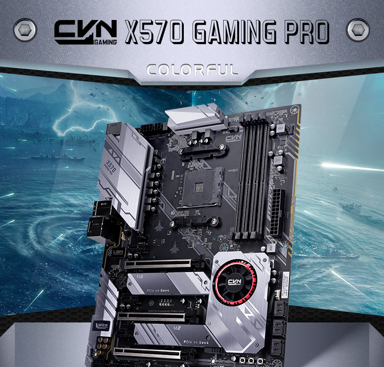 Colorful X570M Gaming PRO V14 Gaming Motherboard AMD AM4 SATA 6Gb//s M.2 USB 3.1 Gen 2 HDMI DP Micro ATX