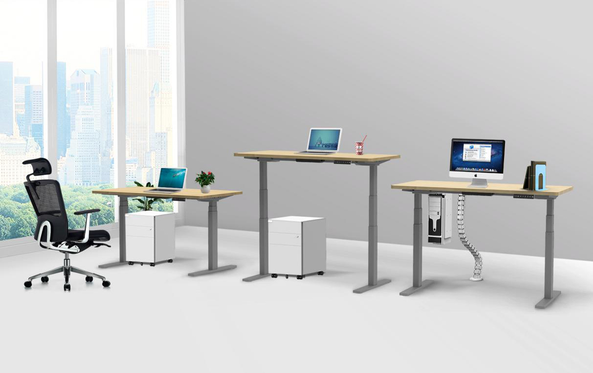 Aimezo Smart Desk Electric Height Adjule Base Sit To Stand Smart Desk