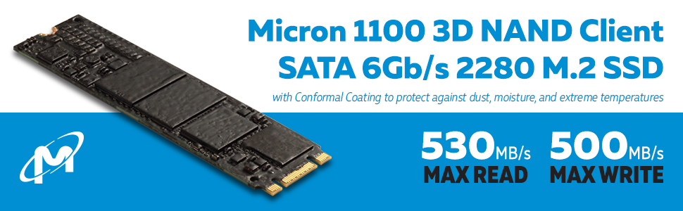 Micron 1100 512GB TLC 3D NAND M.2 Client SSD - Newegg.com