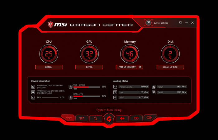 msi center not supported