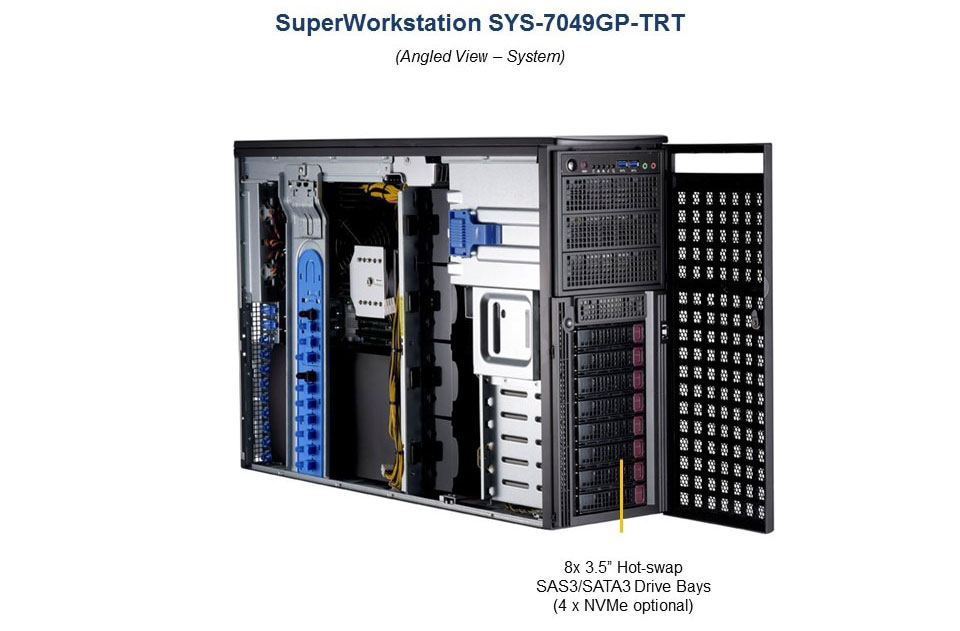 Supermicro GPU SuperWorkstation SYS-7049GP-TRT Dual LGA3647 DDR4 