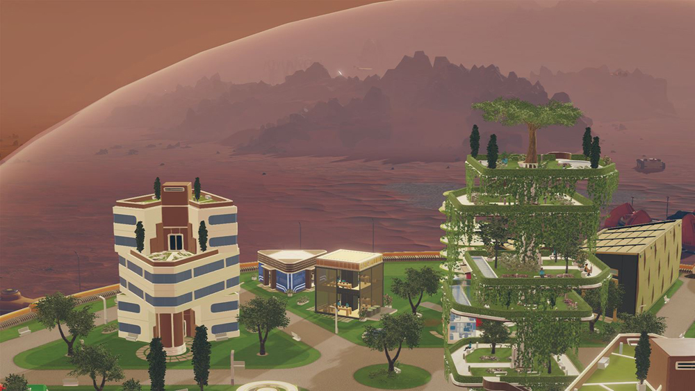 first person futuristic colony survival game