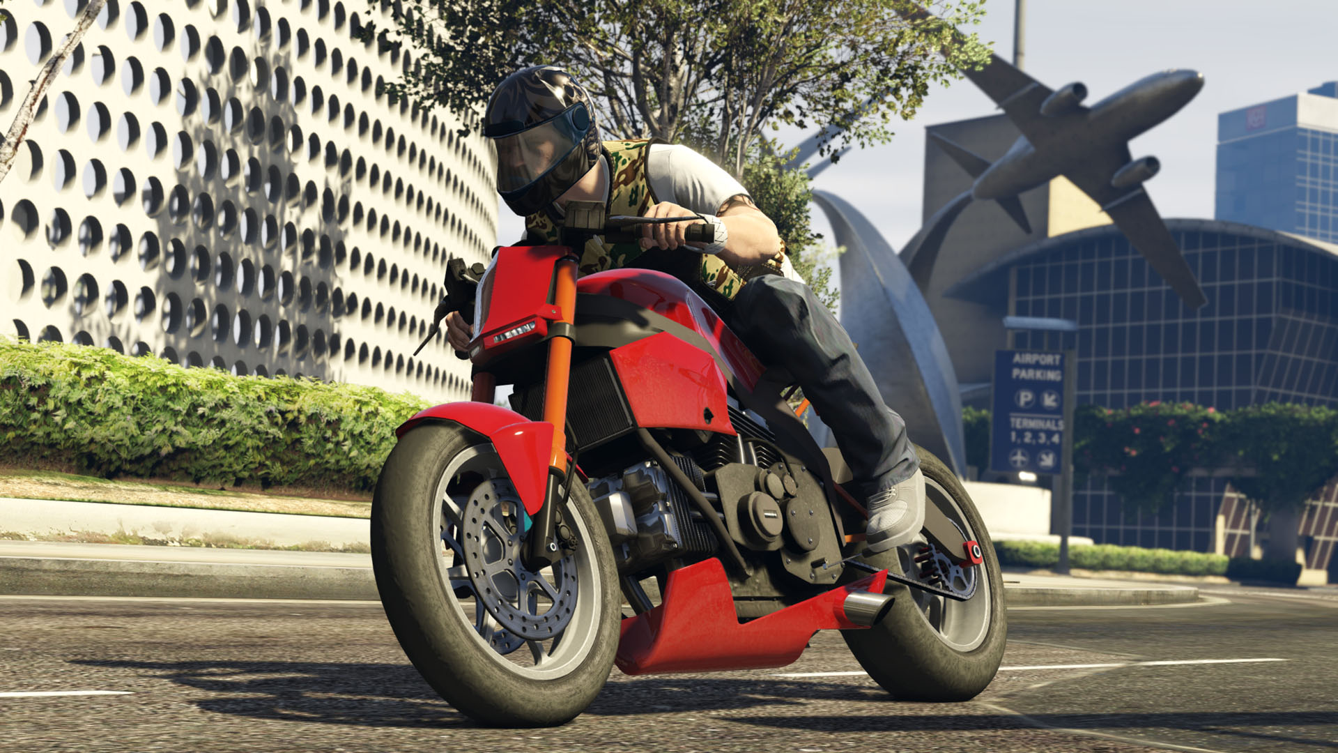 A man is driving Pegassi Vortex with helmet worn