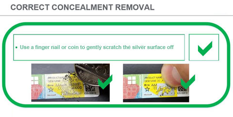 correct concealment removal