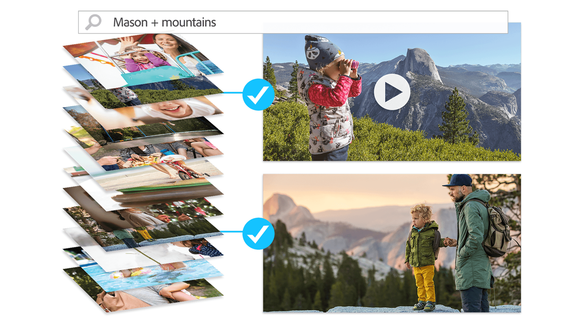 Quickly select videos by keyword Manson and mountain