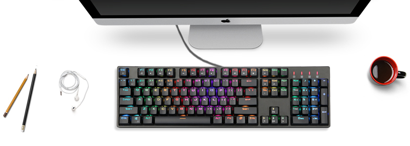 1STPLAYER RGB Gaming Mechanical USB Wired Keyboard
