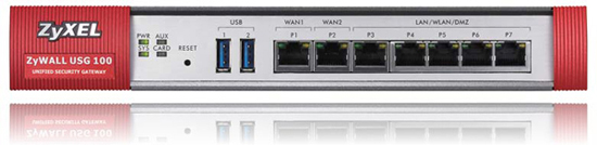 ZyXEL Communications ZyWALL USG100 Unified Security Gateway Firewall with 50 VPN Tunnels 7 Gigabit Ports and High Availability SSL VPN 