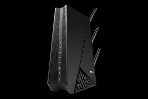ASUS RP-AC1900 Wi-Fi extender angled to left