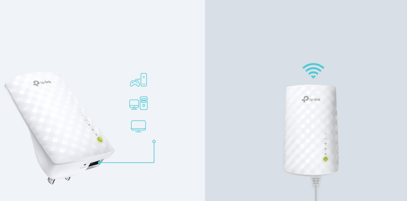 Refurbished: TP-Link RE220 REC AC750 Wi-Fi Range Extender - Newegg.com