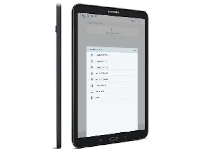 Side Profile and Right-Angled Shot of the Samsung Galaxy Tab A