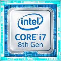 Intel Core i7 8th Gen badge