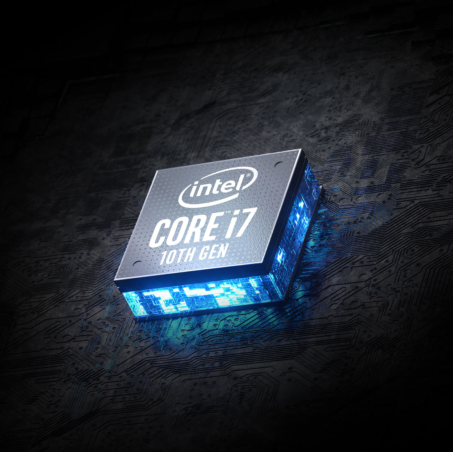 Intel Core i7 10th Gen in the center.