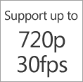 support 720p @30fps