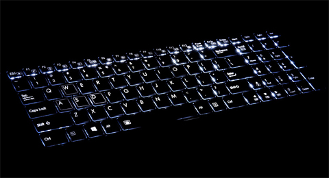 Electroluminescence Backlit Keyboard