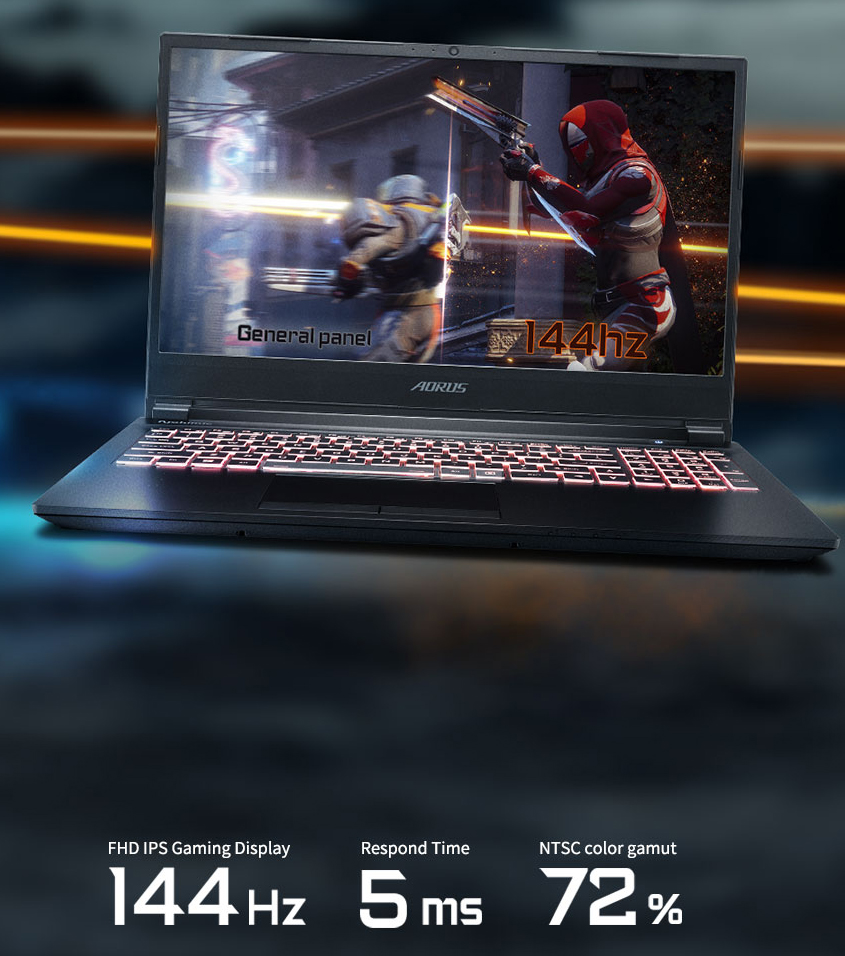 Aorus 5 KB-7US1130SH - 15.6" Gaming Laptop, Intel Core i7-10750H