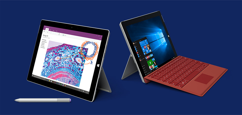 refurbished: microsoft surface 3 gn3-00001-a-dk intel atom x7