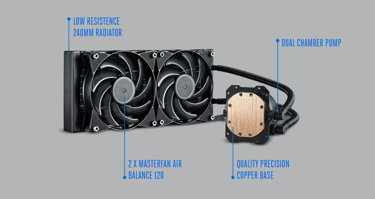 MasterLiquid ML240P Mirage all-in-one liquid CPU cooler