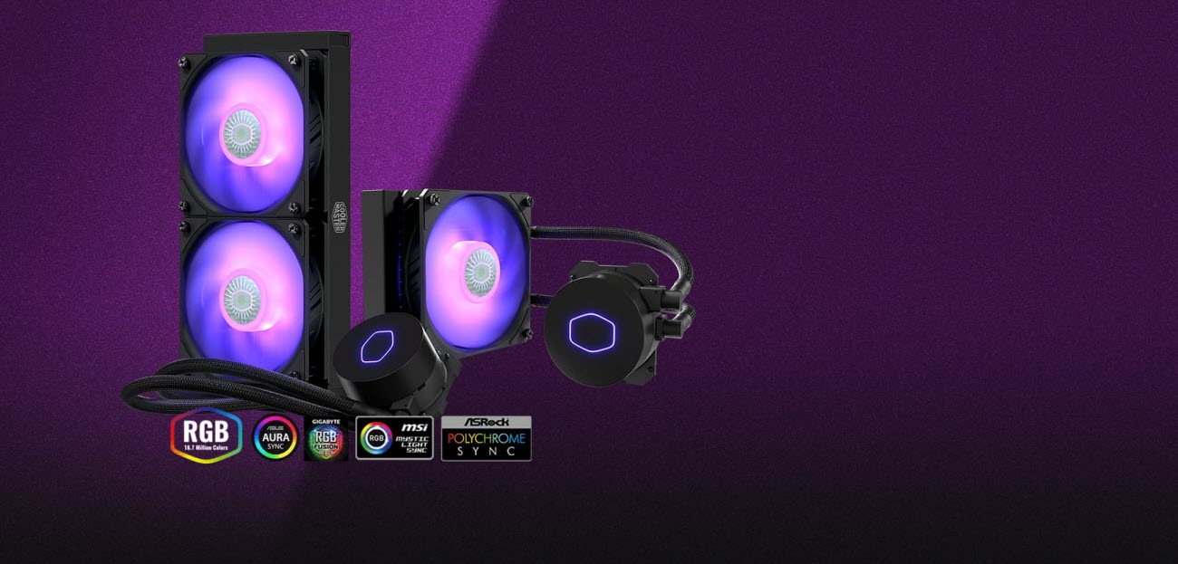 Vente de WATERCOOLING COOLER MASTER MASTERLIQUIDE ML120L RGB