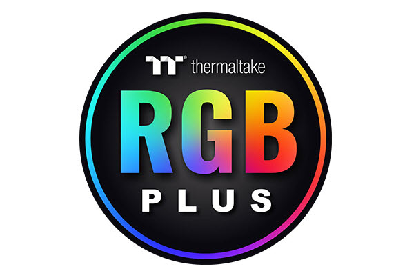 a round TT RGB PLUS badge