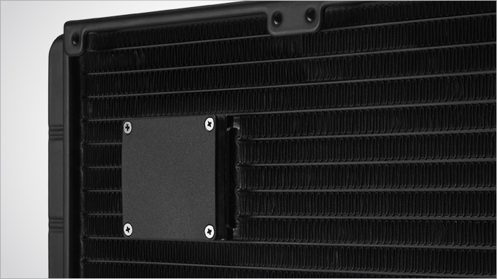 The back of the Rosewill PB240-RGB radiator