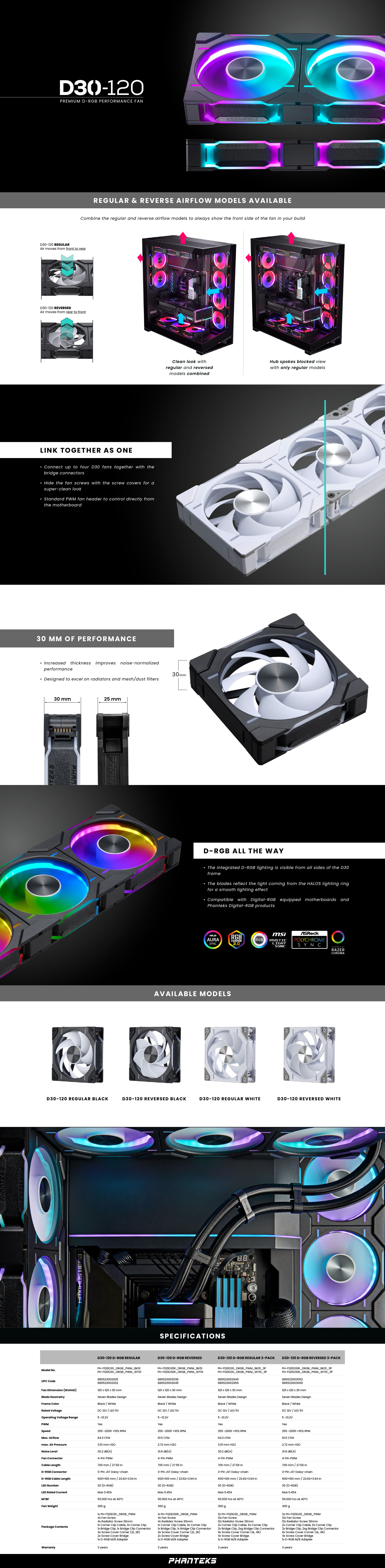 Phanteks D30-120 Case Fan