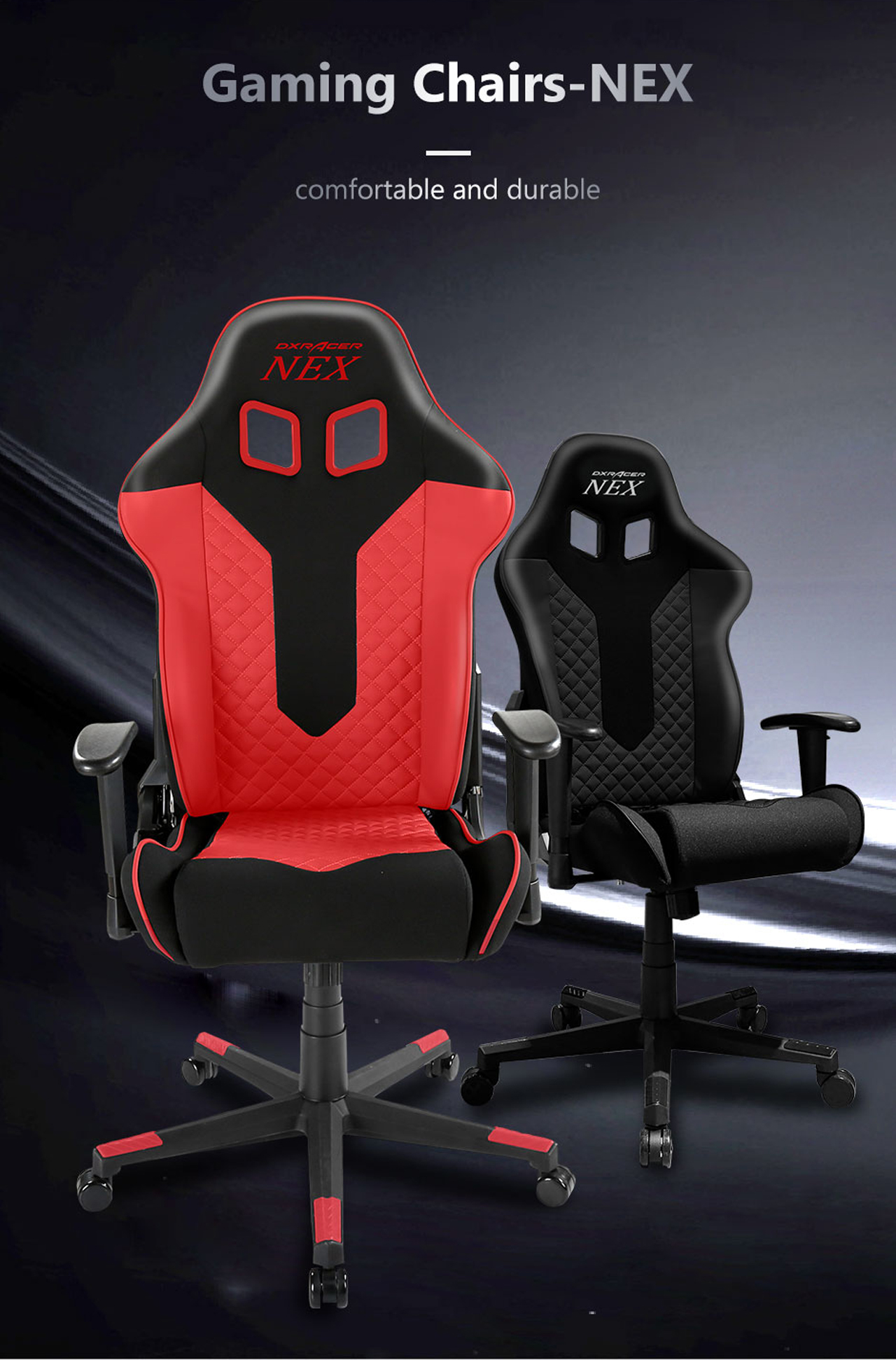 Dxracer Nex Ec Ok01 N Racing Bucket Seat Office Chair Gaming The Dxracer Nex Embraces Concept Of High Quality And Durable Chairs Is Committed To Providing Users With Cost Effective
