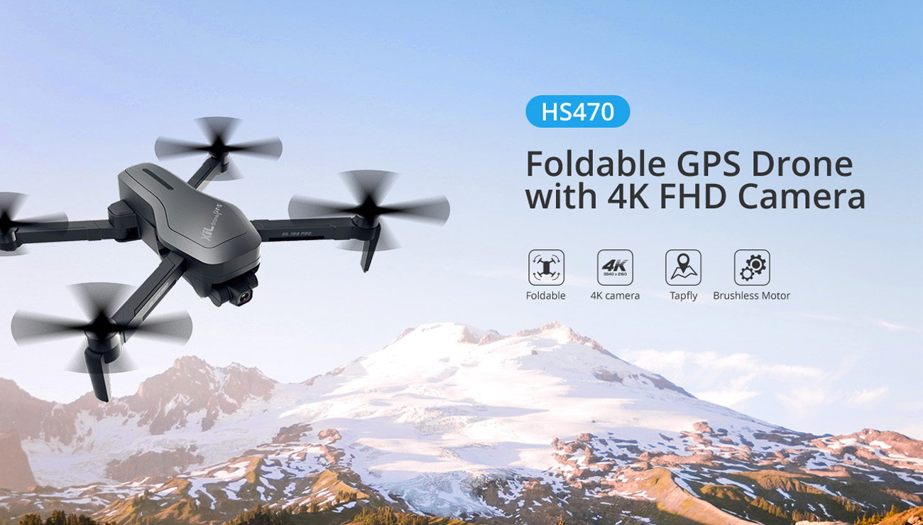5G WiFi HS470 2 axis Brand New Holy Stone GPS Drone with 4K FHD Camera