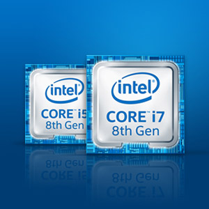 Badges for Intel Core i5 and Intel Core i7 8th Gen