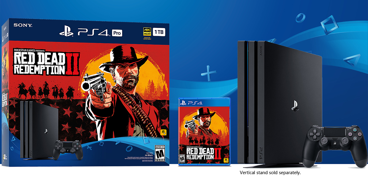 playstation 4 red dead redemption 2 bundle