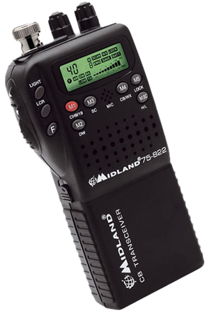 MIDLAND 75-822 Micro 40 Channel Hand Held With Mobile Adapter And ...