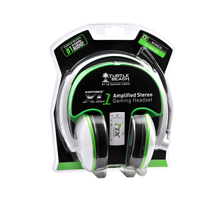 Turtle Beach Ear Force XL1 amplified wired headset w/mic (white