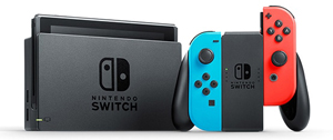 nintendo had s kabaa usz switch with neon blue and neon red joy con