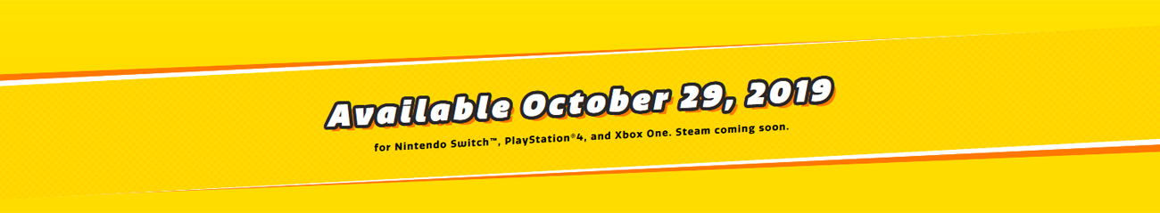 Super Monkey Ball: Banana Blitz HD Available October 29, 2019  for Nintendo Switch, PlayStation 4 and Xbox One. Steam coming soon.