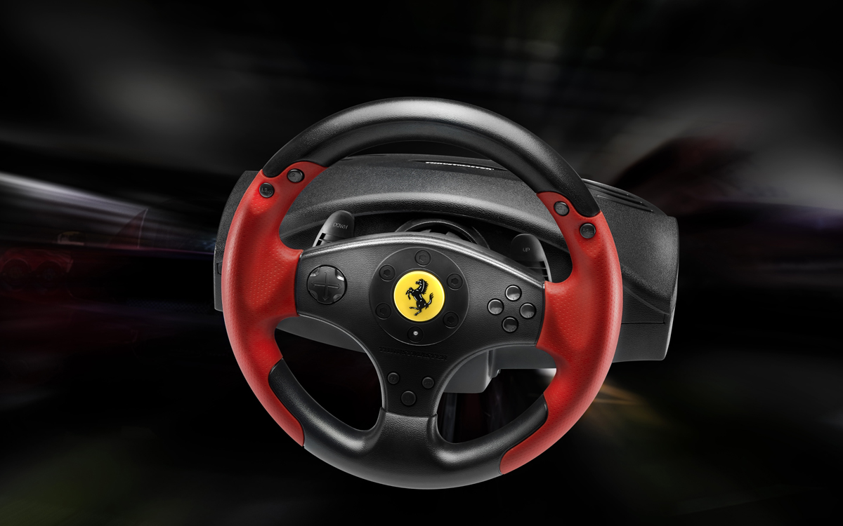 thrustmaster ferrari racing wheel red legend edition compatible ps4