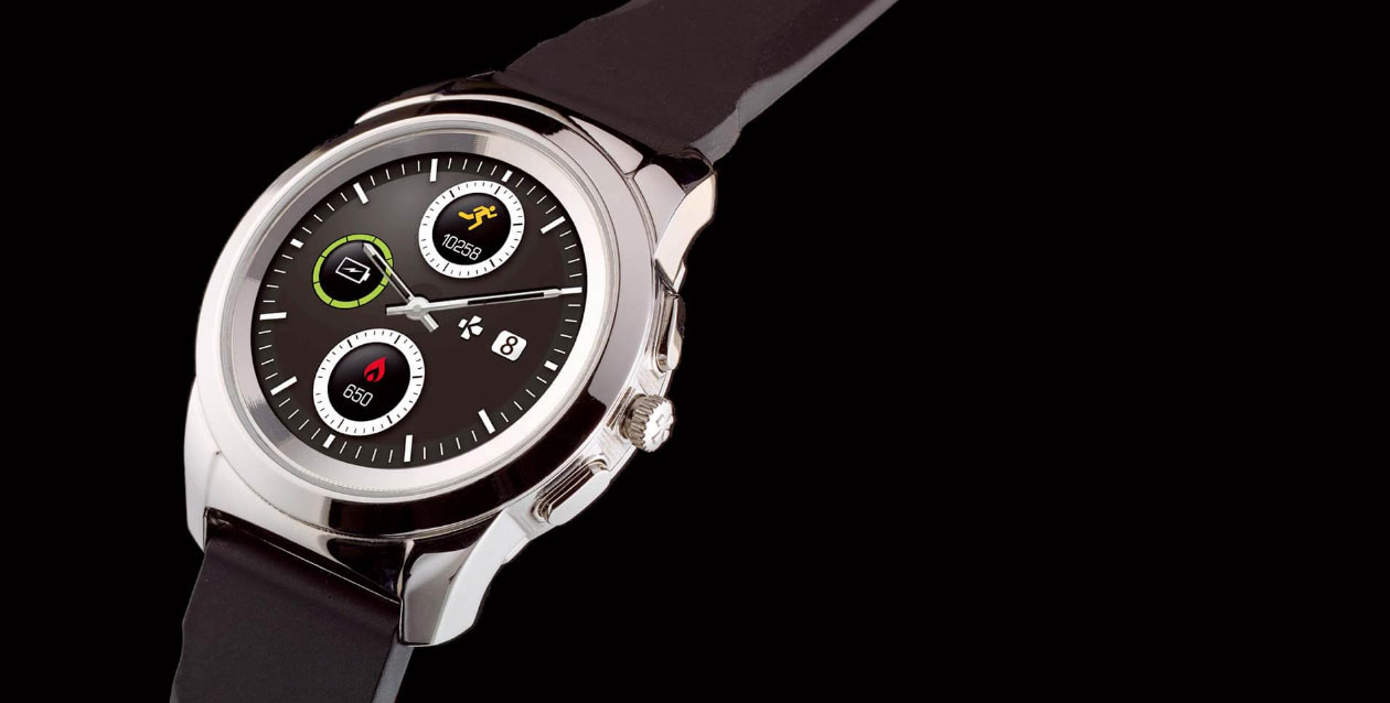 mykronoz zetime petite elite brushed hybrid smartwatch