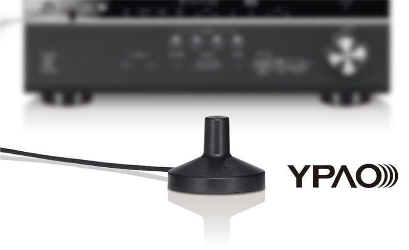 Yamaha RX-V385 5.1-Channel 4K AV Receiver YPAO close-up