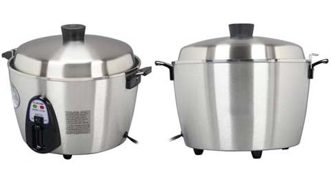 Tatung Stainless Steel Multi Functional Rice Cooker And Steamer 22 Cups Cooked 11 Cups Uncooked Tac 11kn Ul