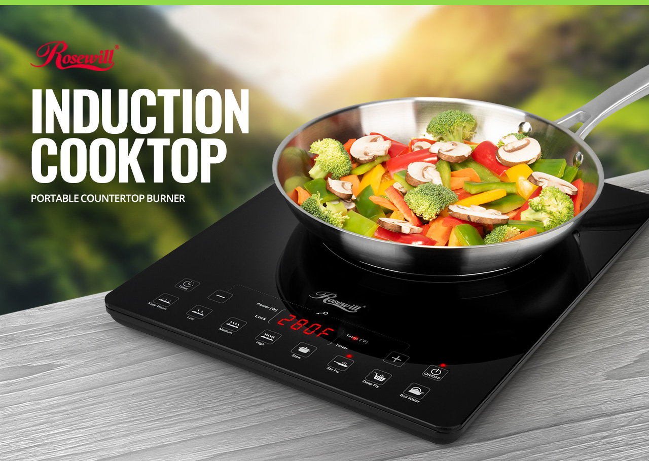 Rosewill Portable Induction Cooktop Countertop Burner 1500w