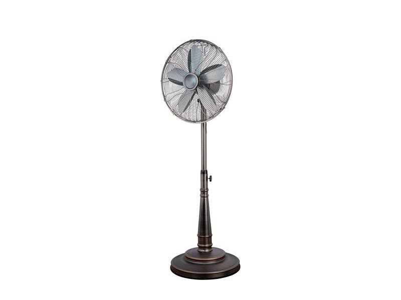 Optimus 16 Inch Retro Oscillating Stand Fan With Oil Rubbed Bronze