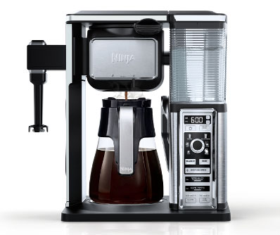 Refurbished: Ninja CF090 Coffee Bar Glass Carafe System, Black/Silver ...