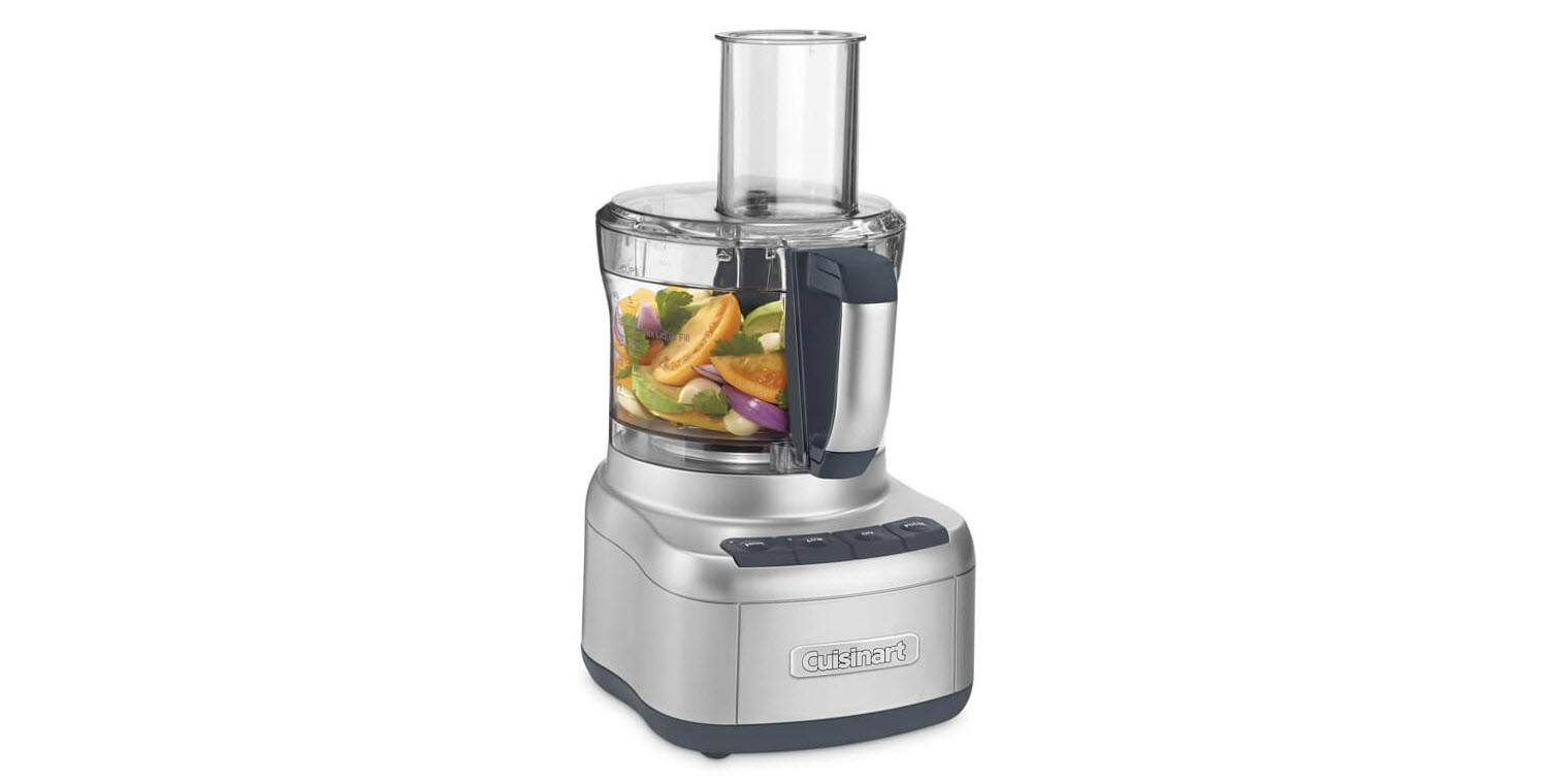 Refurbished Cuisinart FP8GMFR 8 Cup Food Processor, Gunmetal