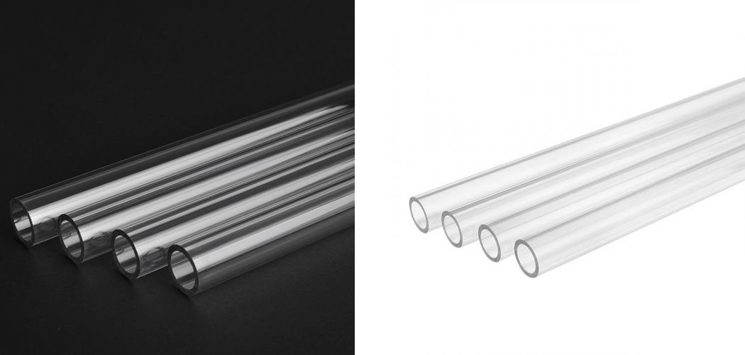 4-Piece PETG Hard Tubing Set For Water Cooling Systems - 10mm ID 14mm OD 50cm Length