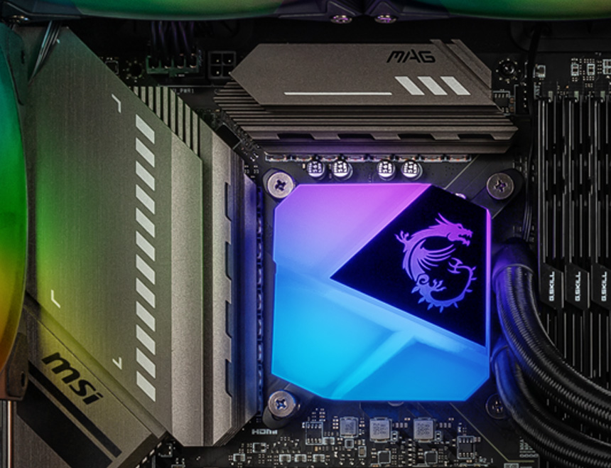 Dissipatore CPU A Liquido AIO A-RGB 2 Ventole 14 cm MSI MAG