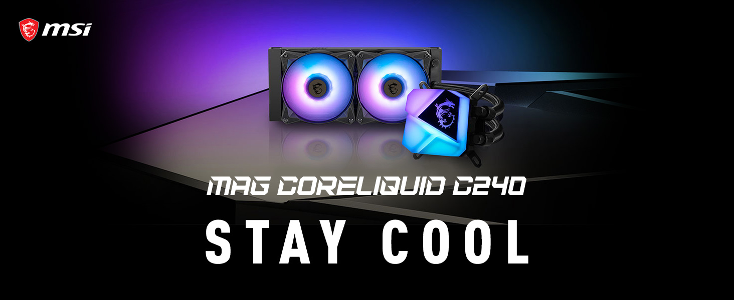 Liquid Cooling MSI MAG CORELIQUID C240 - Versus Gamers