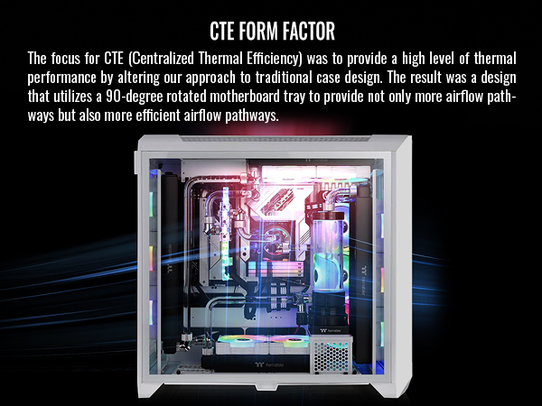 Thermaltake CTE C750 TG ARGB Snow E-ATX Full Tower with Centralized ...