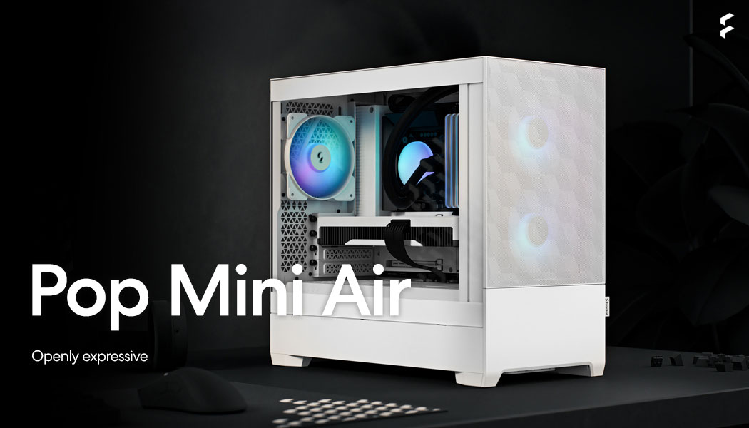 Fractal Design Pop Mini Air RGB White TG mATX High-Airflow Clear ...